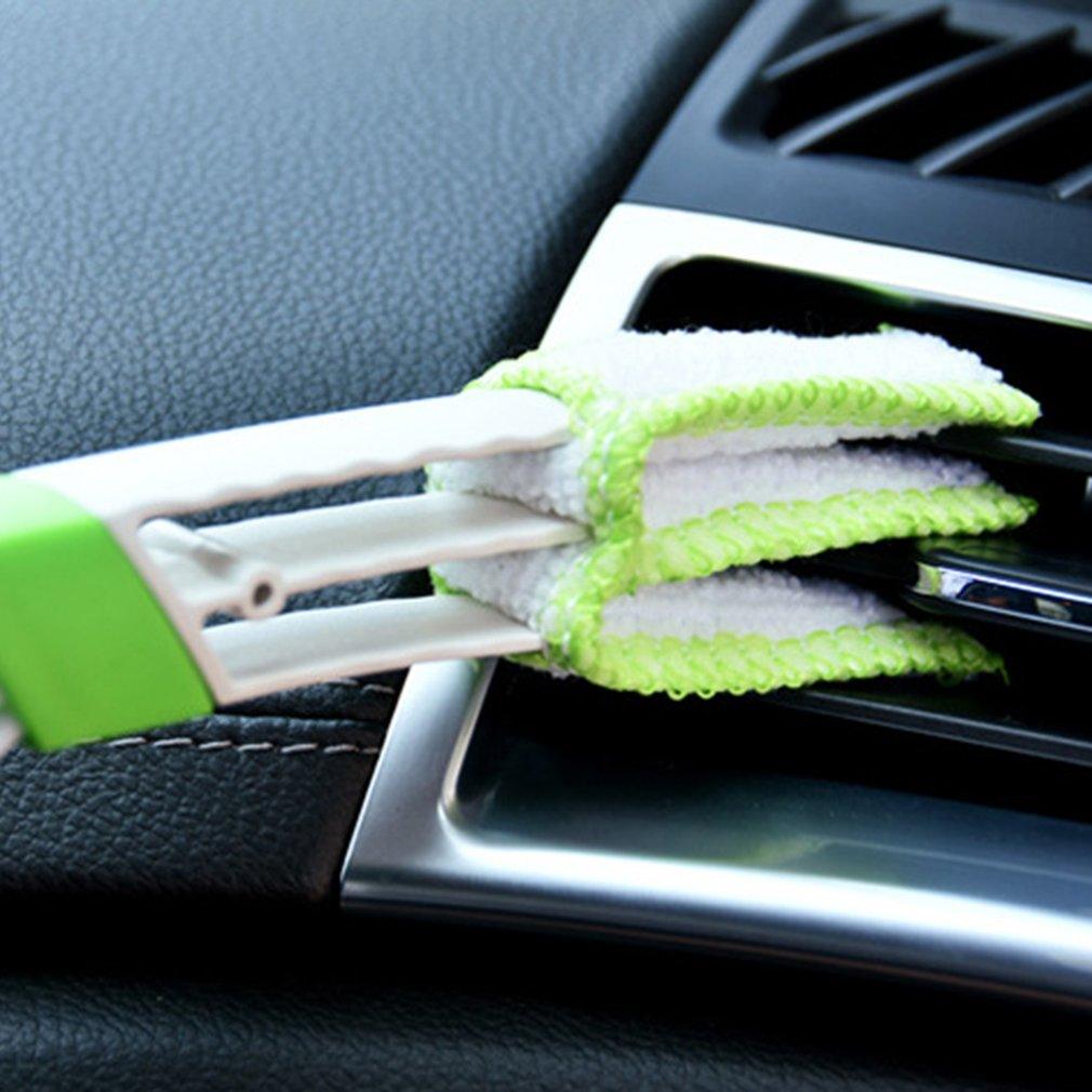 2-in-1 Car Air Vent Cleaning Tool with Microfiber Brush