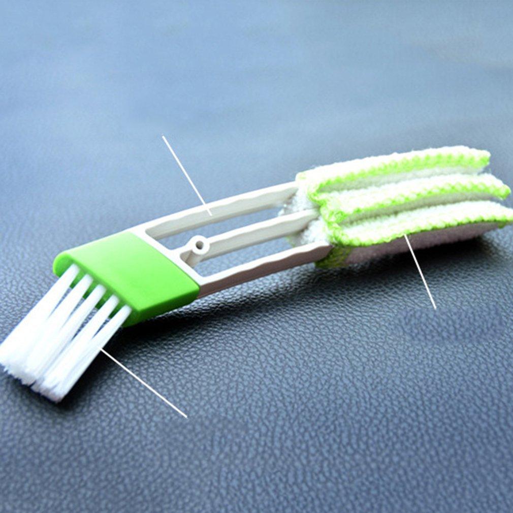 2-in-1 Car Air Vent Cleaning Tool with Microfiber Brush
