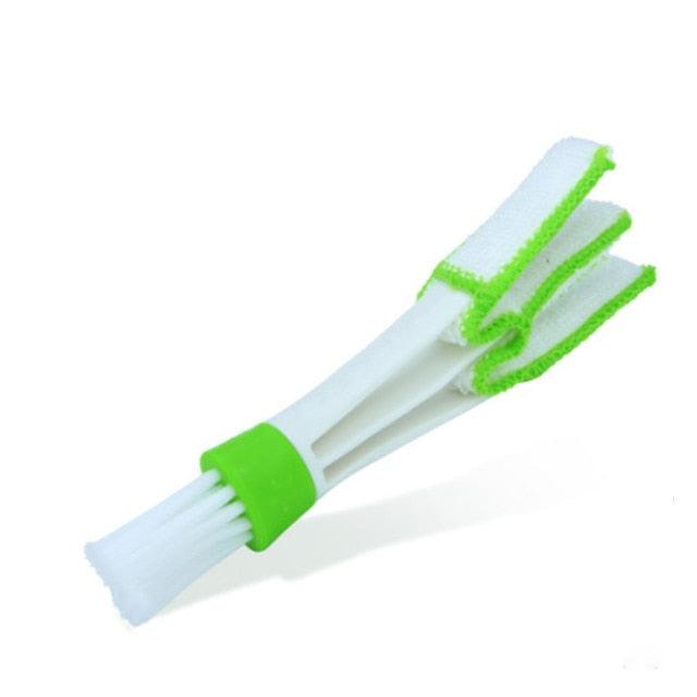 2-in-1 Car Air Vent Cleaning Tool with Microfiber Brush