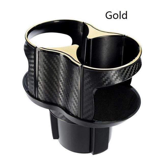 2-in-1 Car Cup Holder Extender, 360° Adjustable Dual Drink Mount