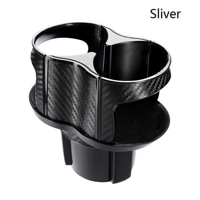 2-in-1 Car Cup Holder Extender, 360° Adjustable Dual Drink Mount