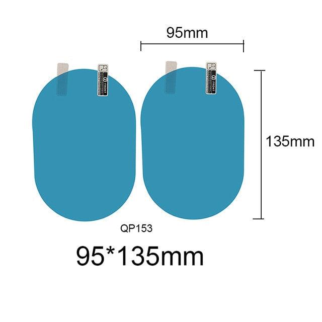 2 Pcs Car Rearview Mirror Rainproof Film Anti-Fog Protective Film