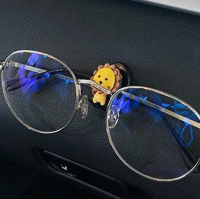 2 Pcs Cartoon Car Dashboard Hooks Mini Adhesive Organizer Hangers