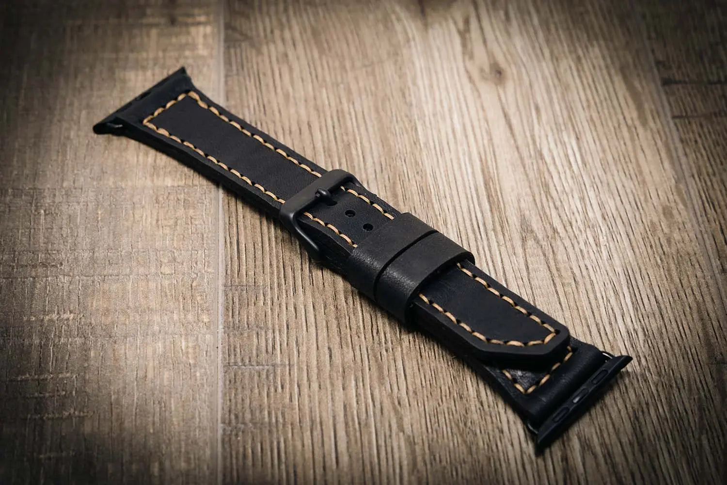 Apple Watch Leather Band - Black