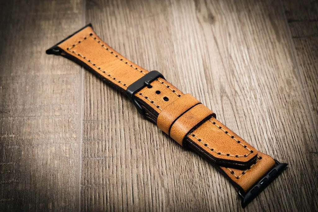 Apple Watch Leather Band - Saddle Tan