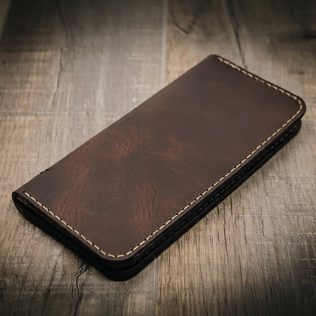 The Houstonian Long Wallet - Walnut Brown