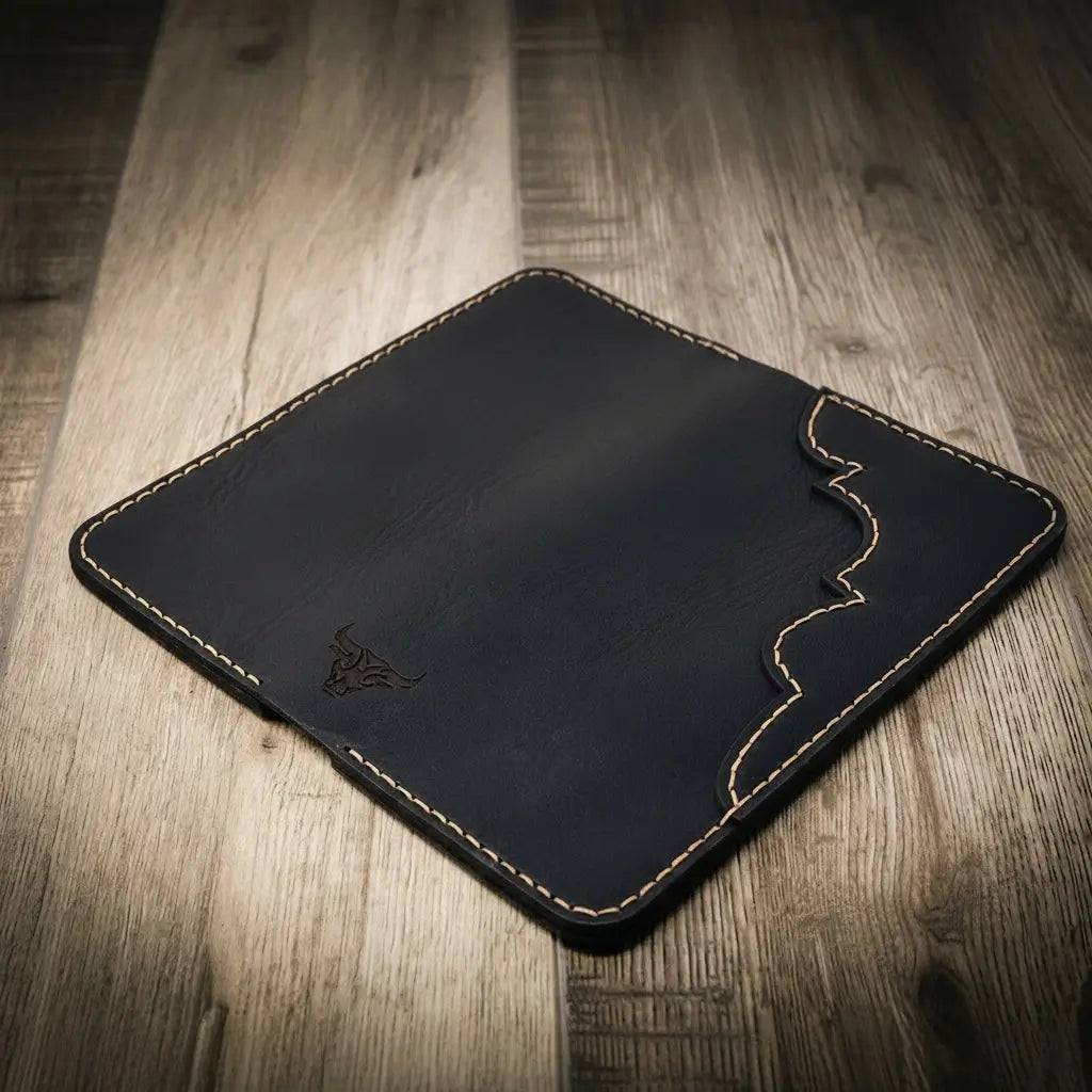 Western Long Wallet - Black
