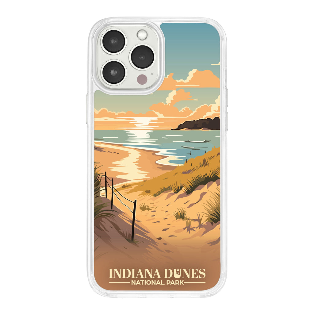 National Parks Indiana Dunes HD Apple iPhone 15 Series Mag-Safe Phone Case