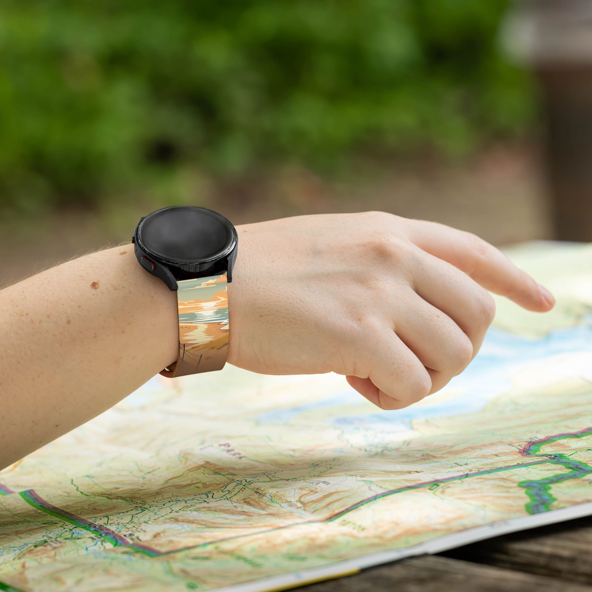 National Parks Indiana Dunes HD  Watchband for Samsung, Garmin, Fossil, and More