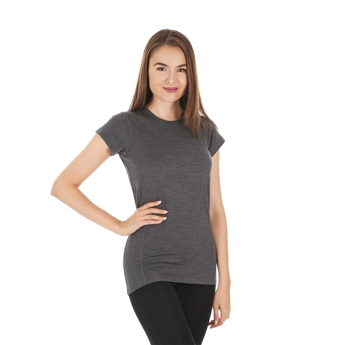 Lightweight Women's Merino Wool Short Sleeve Crew Neck T-Shirt
