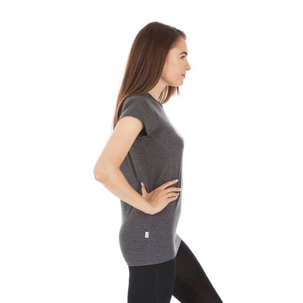 Lightweight Women's Merino Wool Short Sleeve Crew Neck T-Shirt
