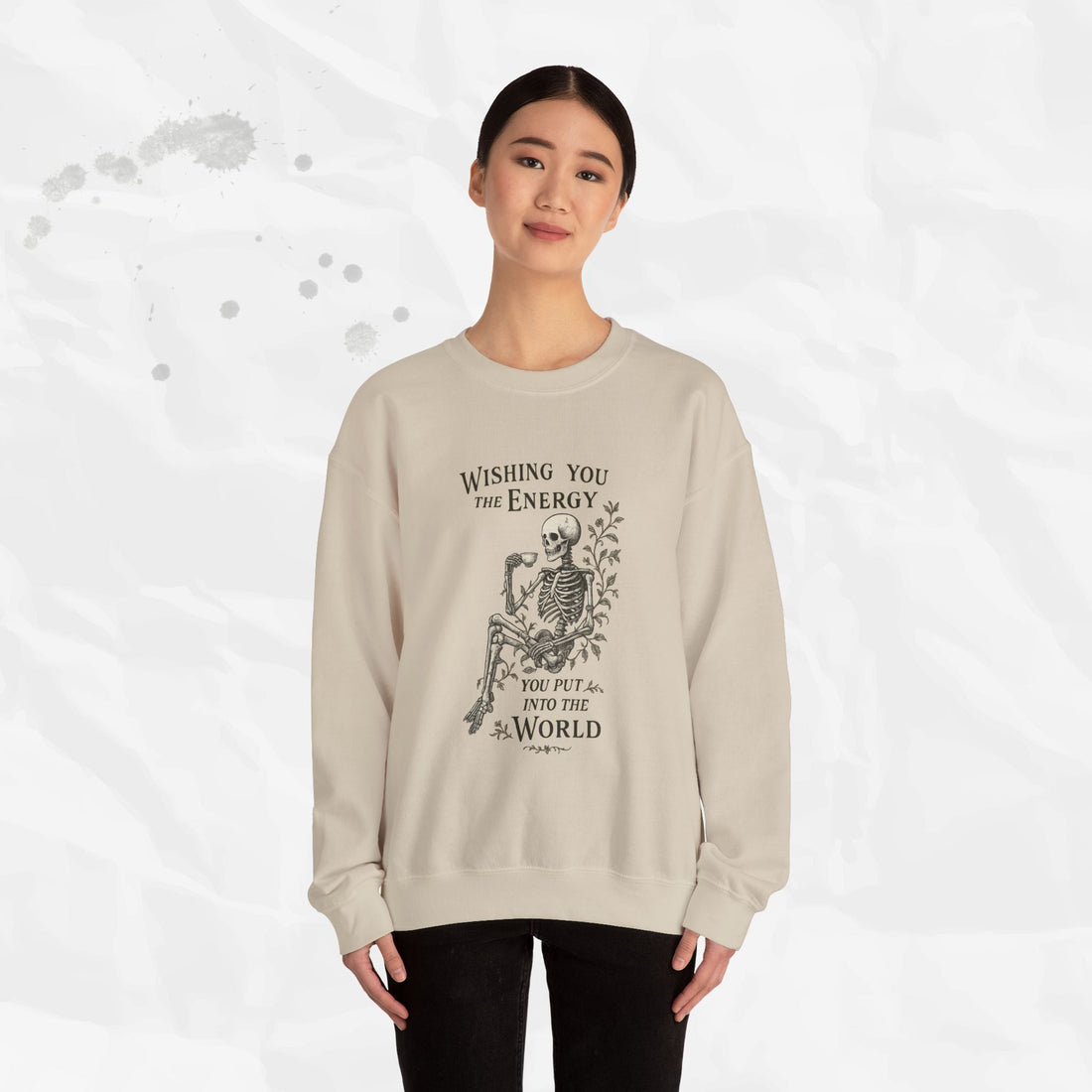 Wishing You the Energy Graphic Crewneck Sweatshirt - Image 12