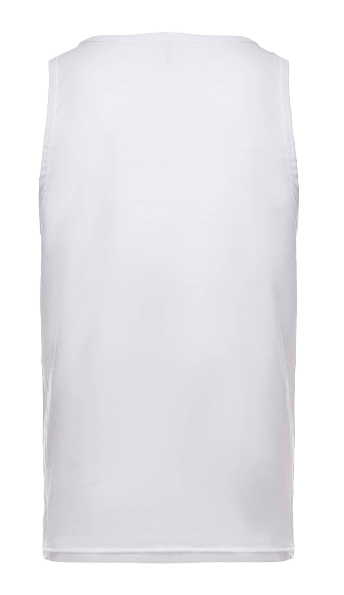 Classic White Men's Tank Top - Soft Ring-Spun Cotton Blend - Image 3