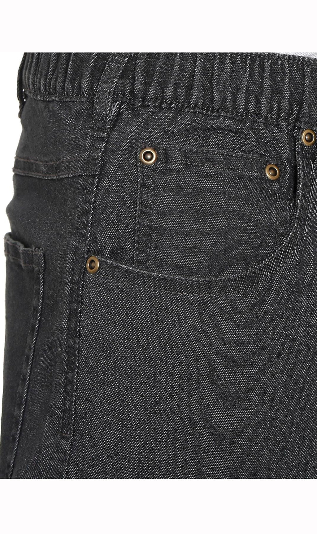 Men's Pull-On Elastic Waist Denim and Twill Pants - Relaxed Fit