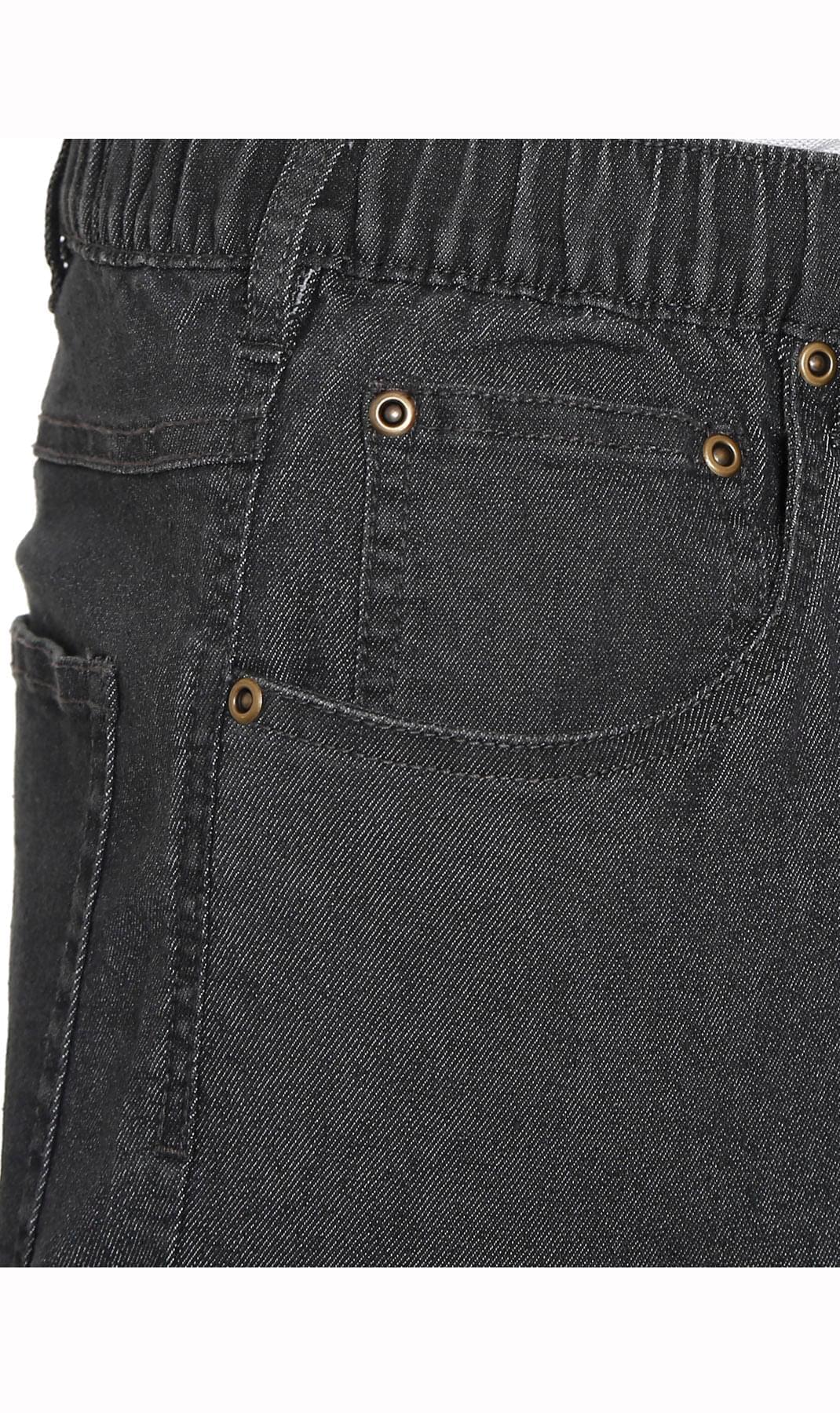 Men's Pull-On Elastic Waist Denim and Twill Pants - Relaxed Fit