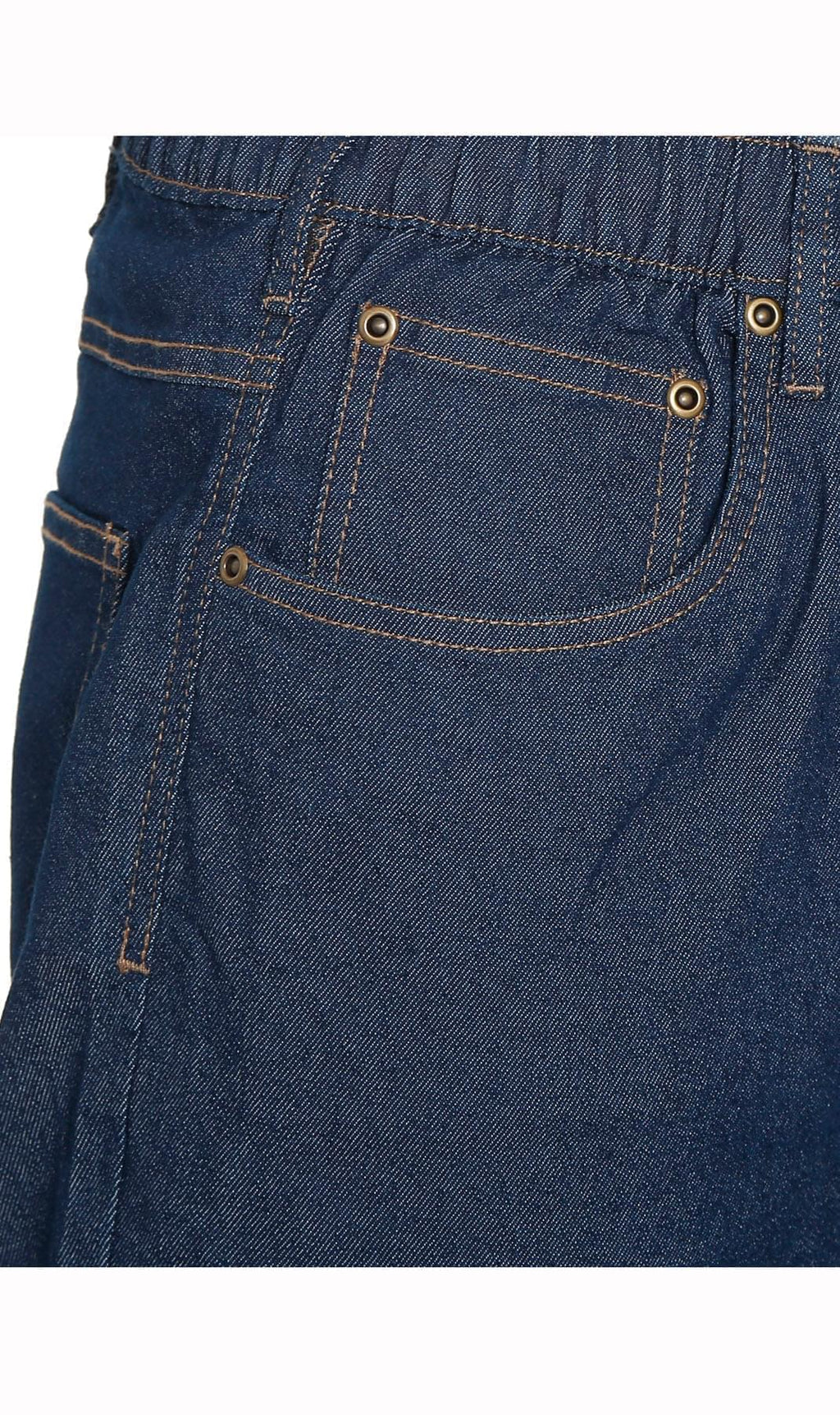 Men's Pull-On Elastic Waist Denim and Twill Pants - Relaxed Fit