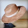 Tan Hair-on-Hide Leather Hat Band Only 951e
