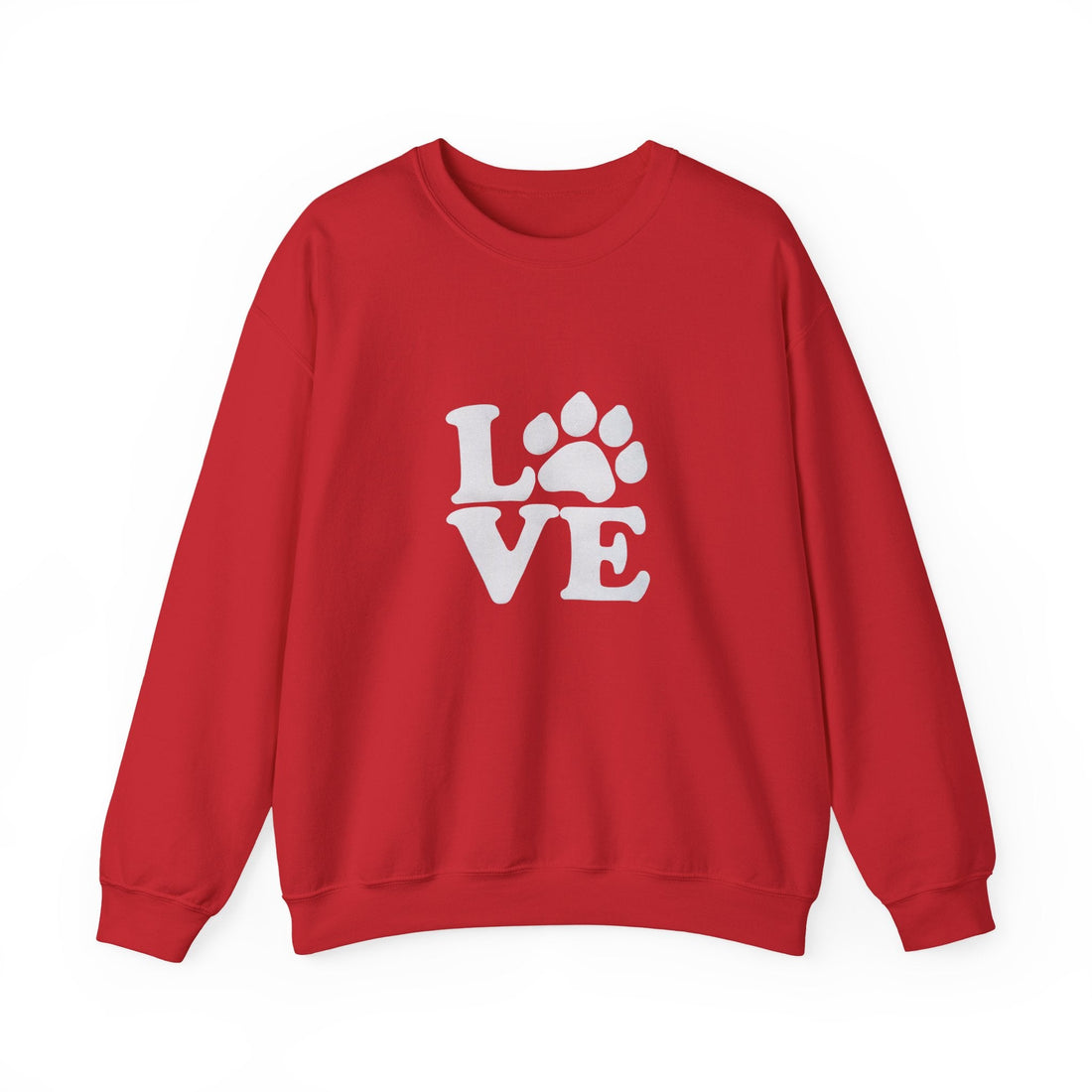 Love Paw Print Sweatshirt Sizes Small - 4XL (8 colors)