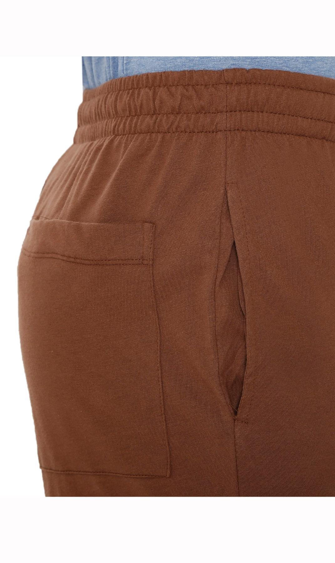 Men's Pull-On Elastic Waist Knit Pants - Relaxed Fit Lounge Trousers