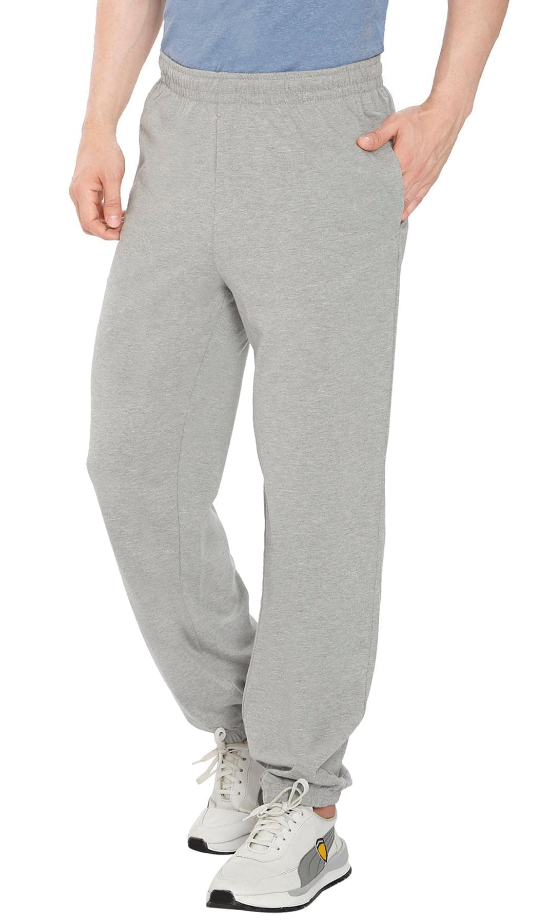 Men's Pull-On Elastic Waist Knit Pants - Relaxed Fit Lounge Trousers