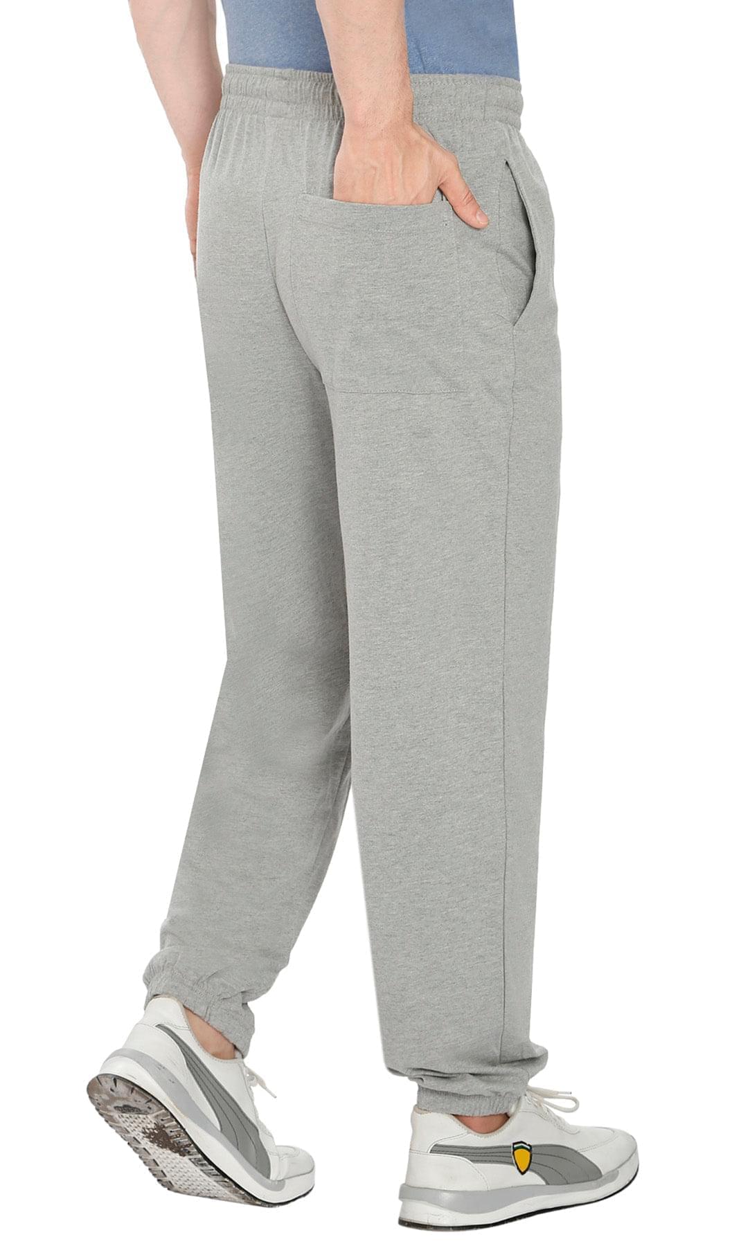 Men's Pull-On Elastic Waist Knit Pants - Relaxed Fit Lounge Trousers