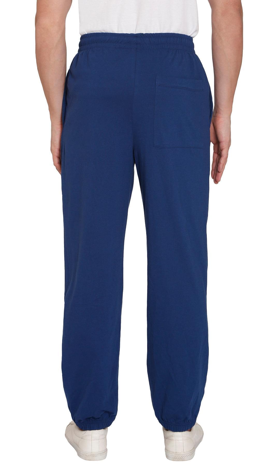 Men's Pull-On Elastic Waist Knit Pants - Relaxed Fit Lounge Trousers