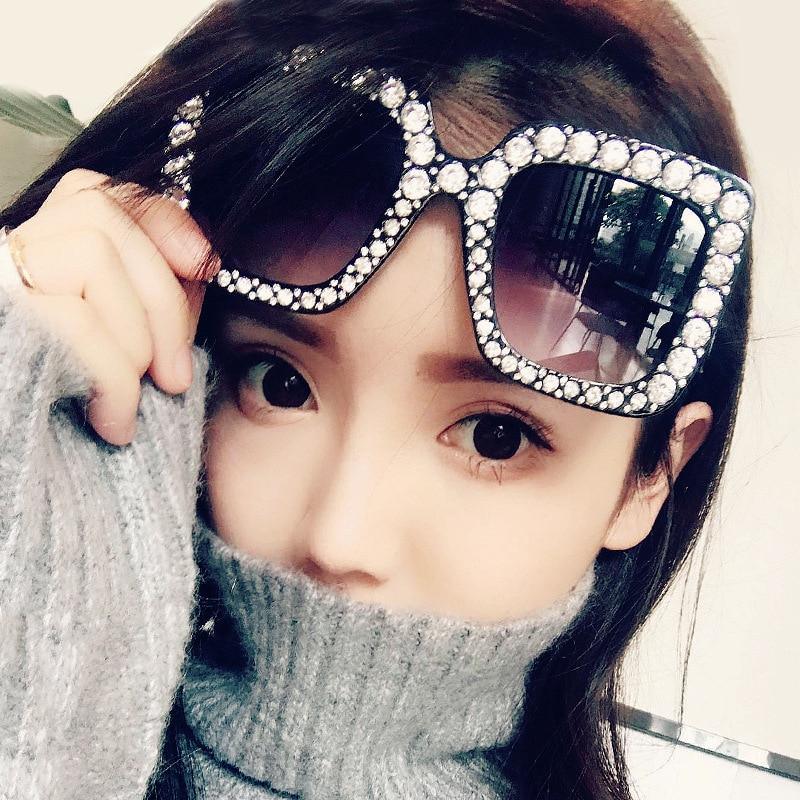 Modern Square Diamond Sunglasses Retro Flash Mirror Shades Summer