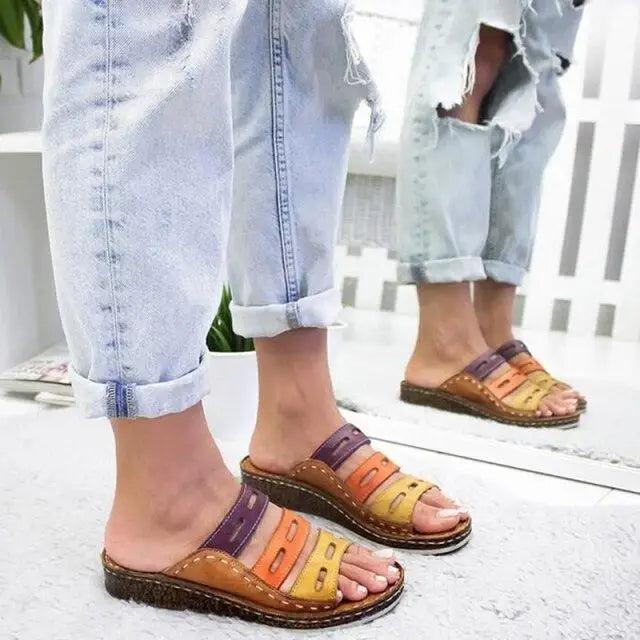Women's Platform Wedge Sandals – Lightweight Non-Slip Summer Slides