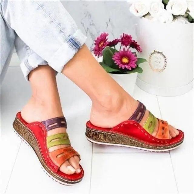 Women's Platform Wedge Sandals – Lightweight Non-Slip Summer Slides