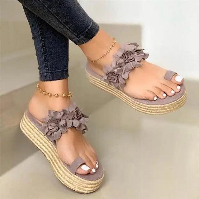 Women’s Platform Wedge Sandals – Comfortable Arch Support Beach Shoes
