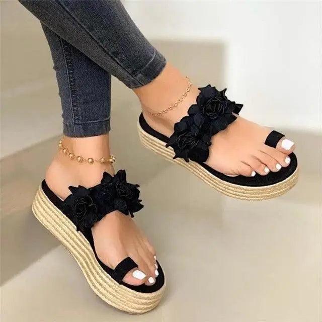 Women’s Platform Wedge Sandals – Comfortable Arch Support Beach Shoes