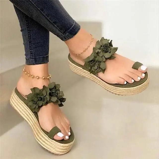 Women’s Platform Wedge Sandals – Comfortable Arch Support Beach Shoes