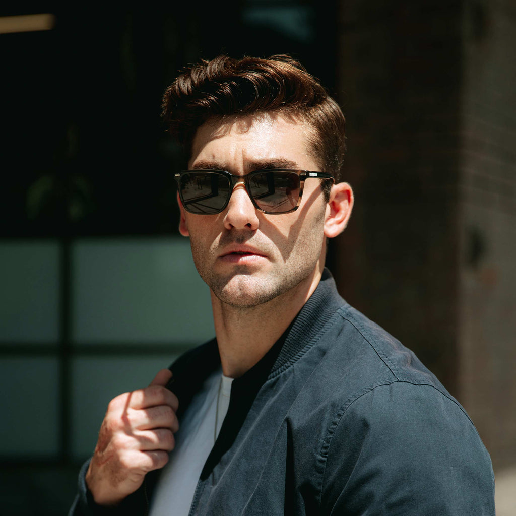The Cooper Square Sunglasses in Black Smoke