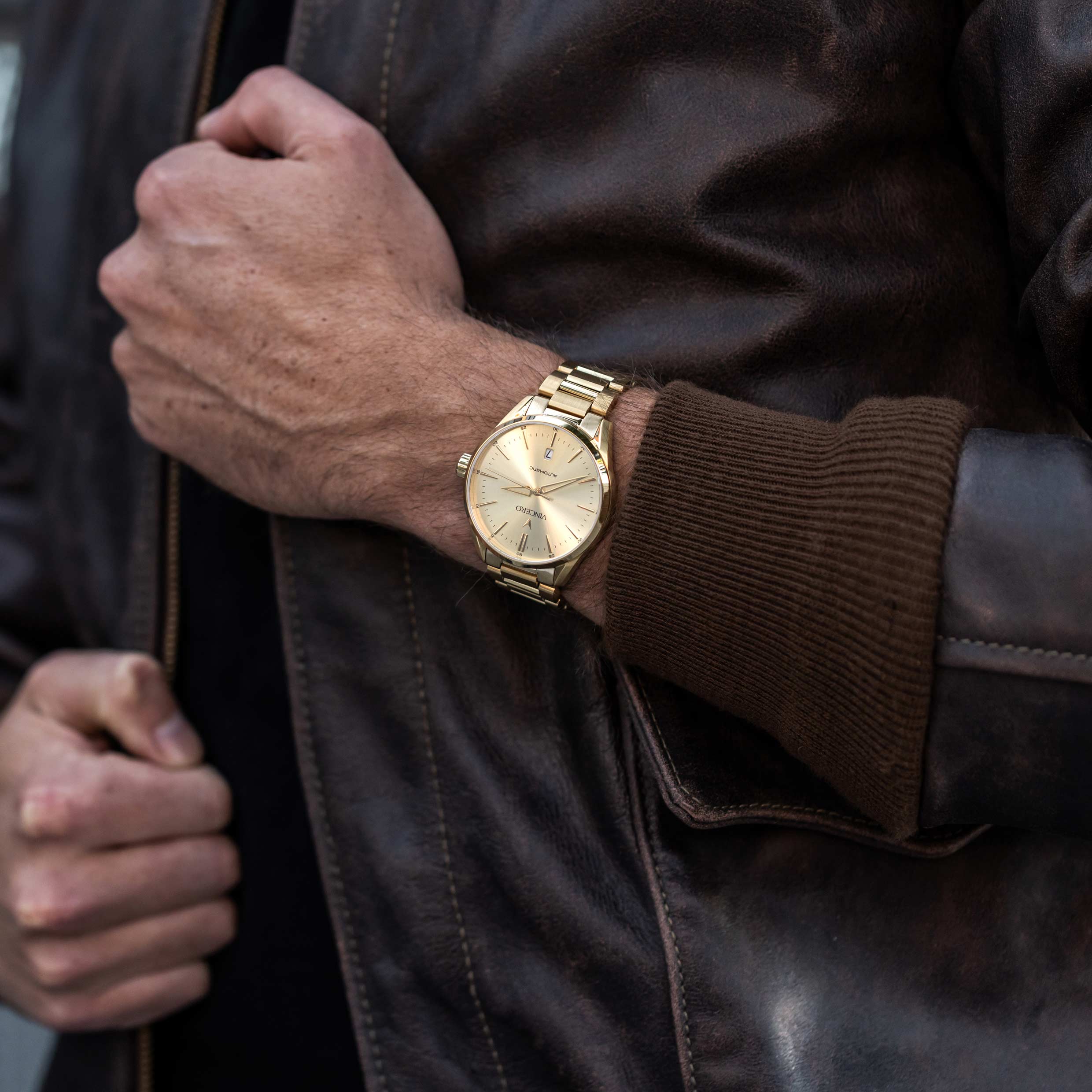 Icon Automatic Watch in All Gold Professional Timepiece