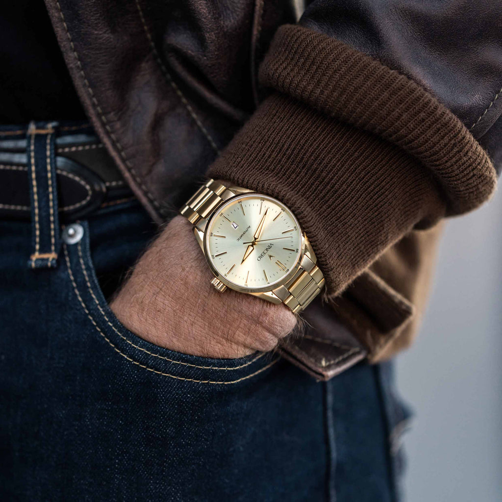 Icon Automatic Watch in All Gold Professional Timepiece