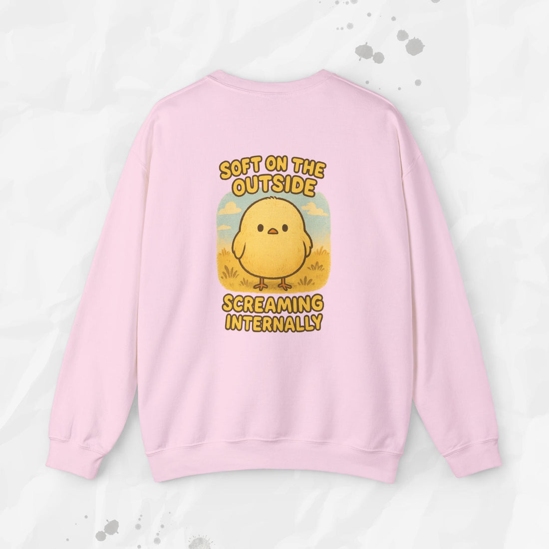 Soft on the Outside Screaming Internally - Crewneck Sweatshirt