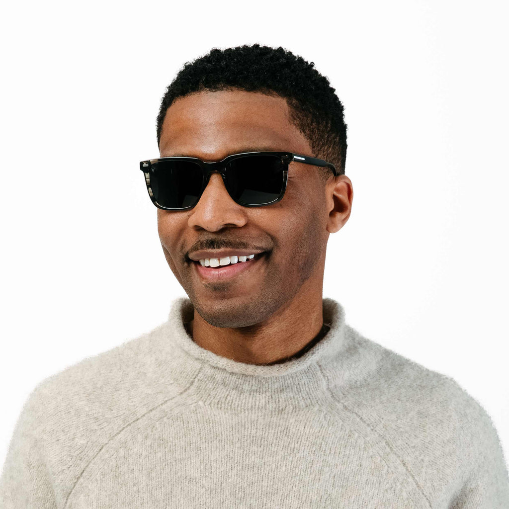 The Cooper Square Sunglasses in Black Smoke