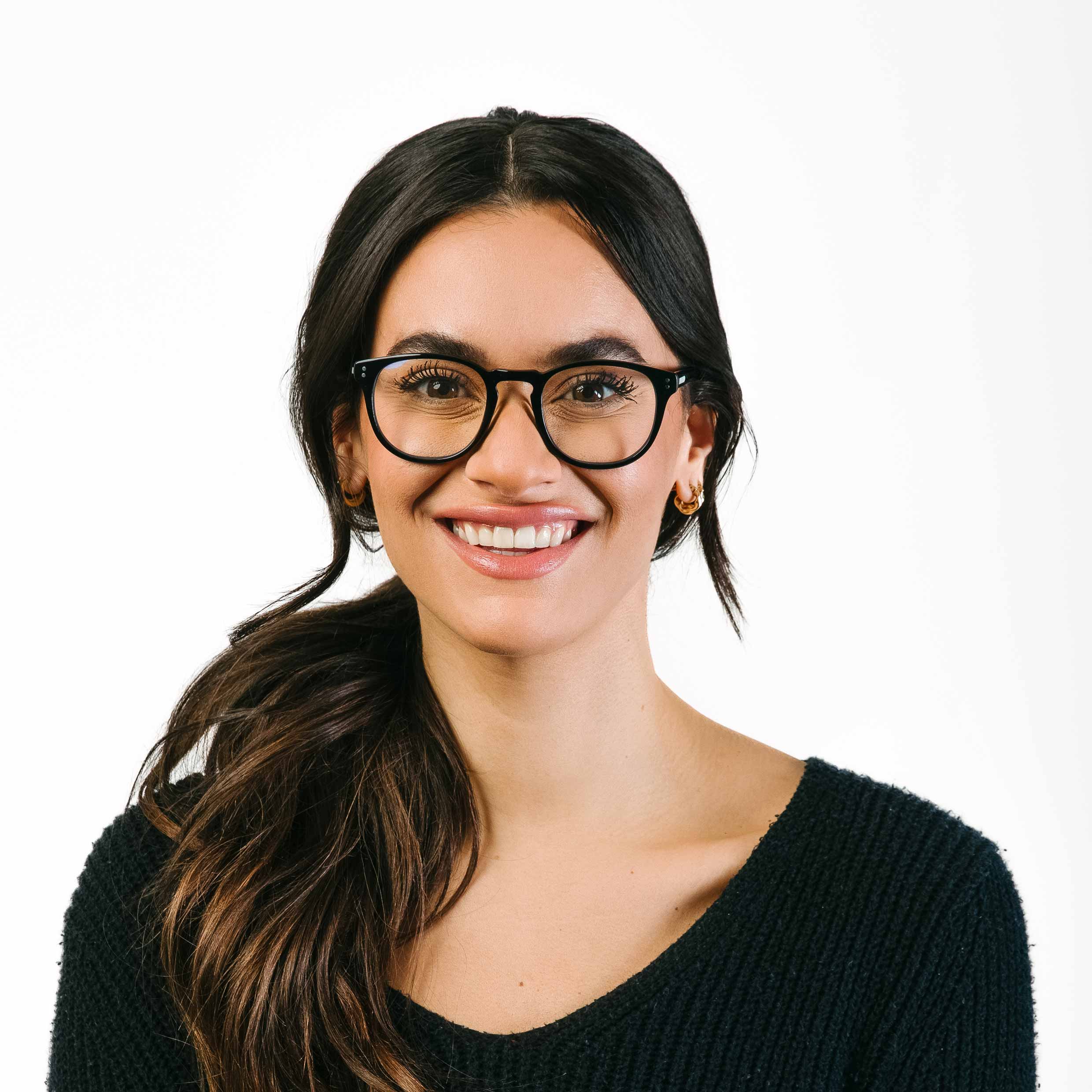 District Blue Light Glasses - Jet Black Round Frames