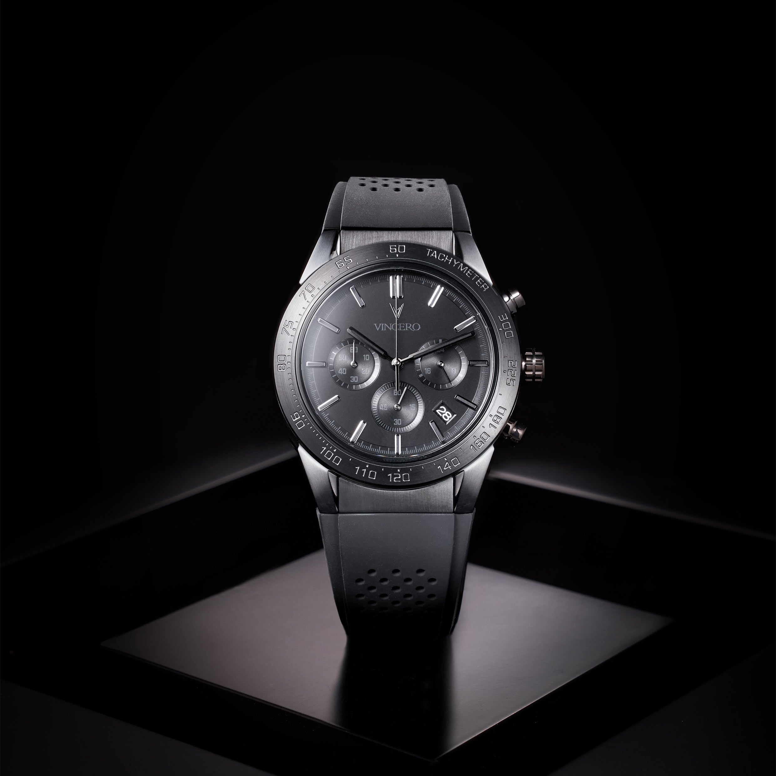 The Rogue Stealth Chronograph Sport Watch with Silicone Band