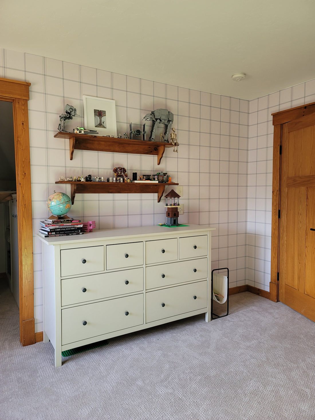 Ezra Geometric Wallpaper - Minimalist Modern Farmhouse