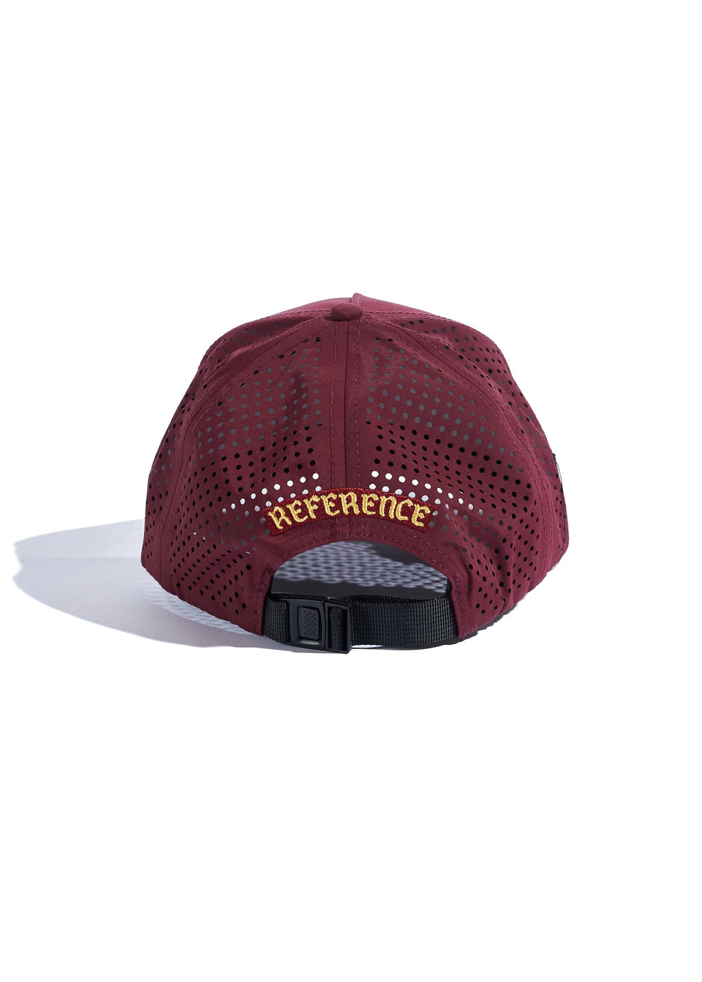Wine Performance Cap with Perforated Breathable Back and Strap - Image 3