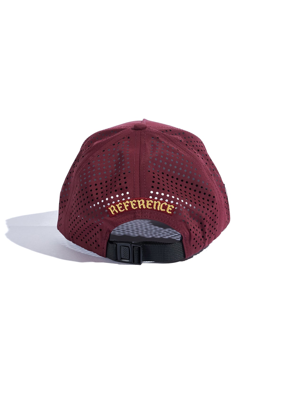 Wine Performance Cap with Perforated Breathable Back and Strap - Image 3