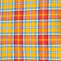 Bright Plaid Flannel Dog Bandana - Yellow, Teal & Red