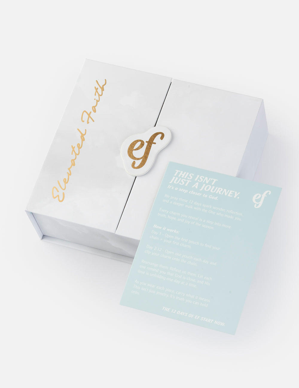 12 Days of Jewelry Advent Calendar Box Faith-Inspired Gold Charms