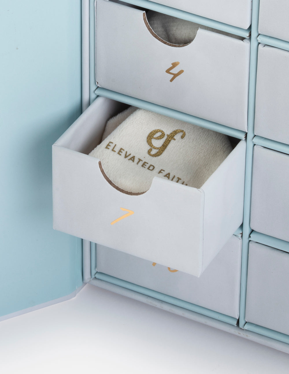 12 Days of Jewelry Advent Calendar Box Faith-Inspired Gold Charms