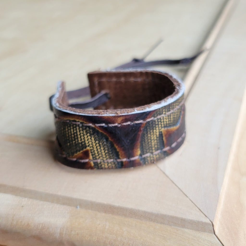 Women's Narrow Genuine Leather Cuff Bracelet