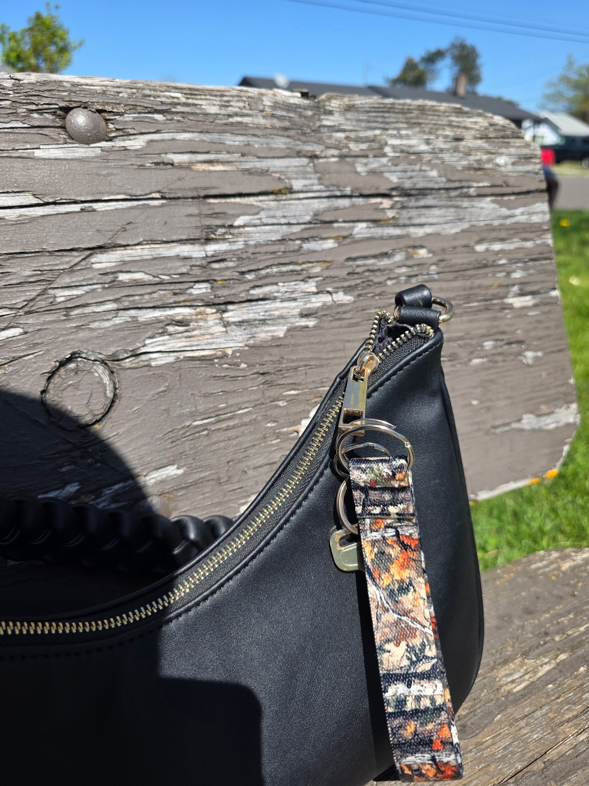 Zombie Print Wristlet Key Fob for Backpack or Purse Goth - Image 3