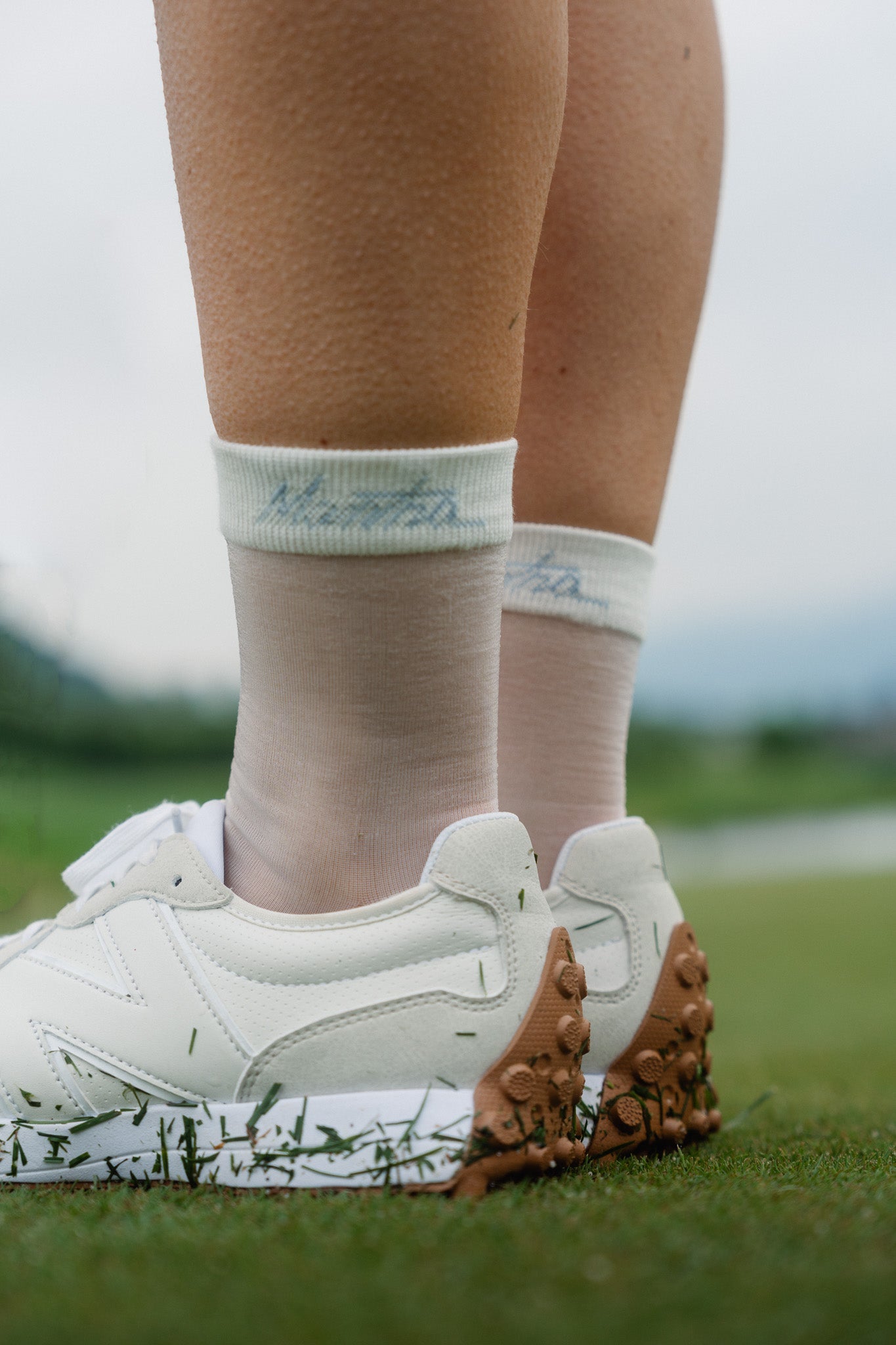 Women's Sheer Golf Socks with Cushioned Sole and Logo - Image 2