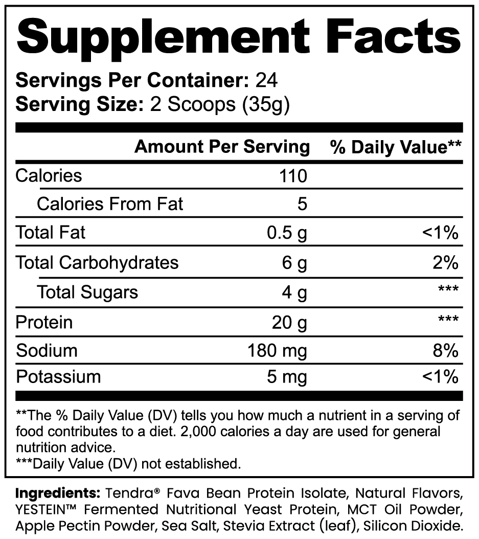 Vanilla Plant Protein Powder
