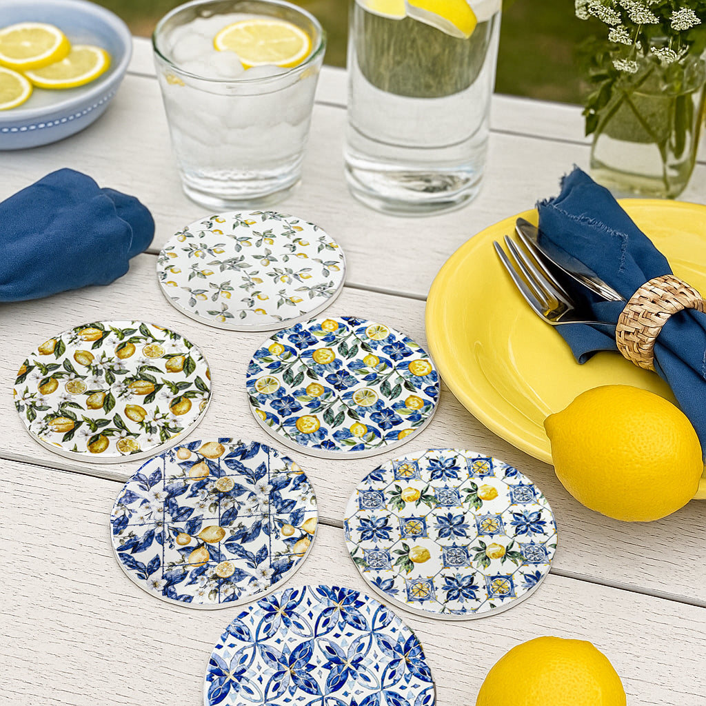 Mediterranean Lemon Coasters